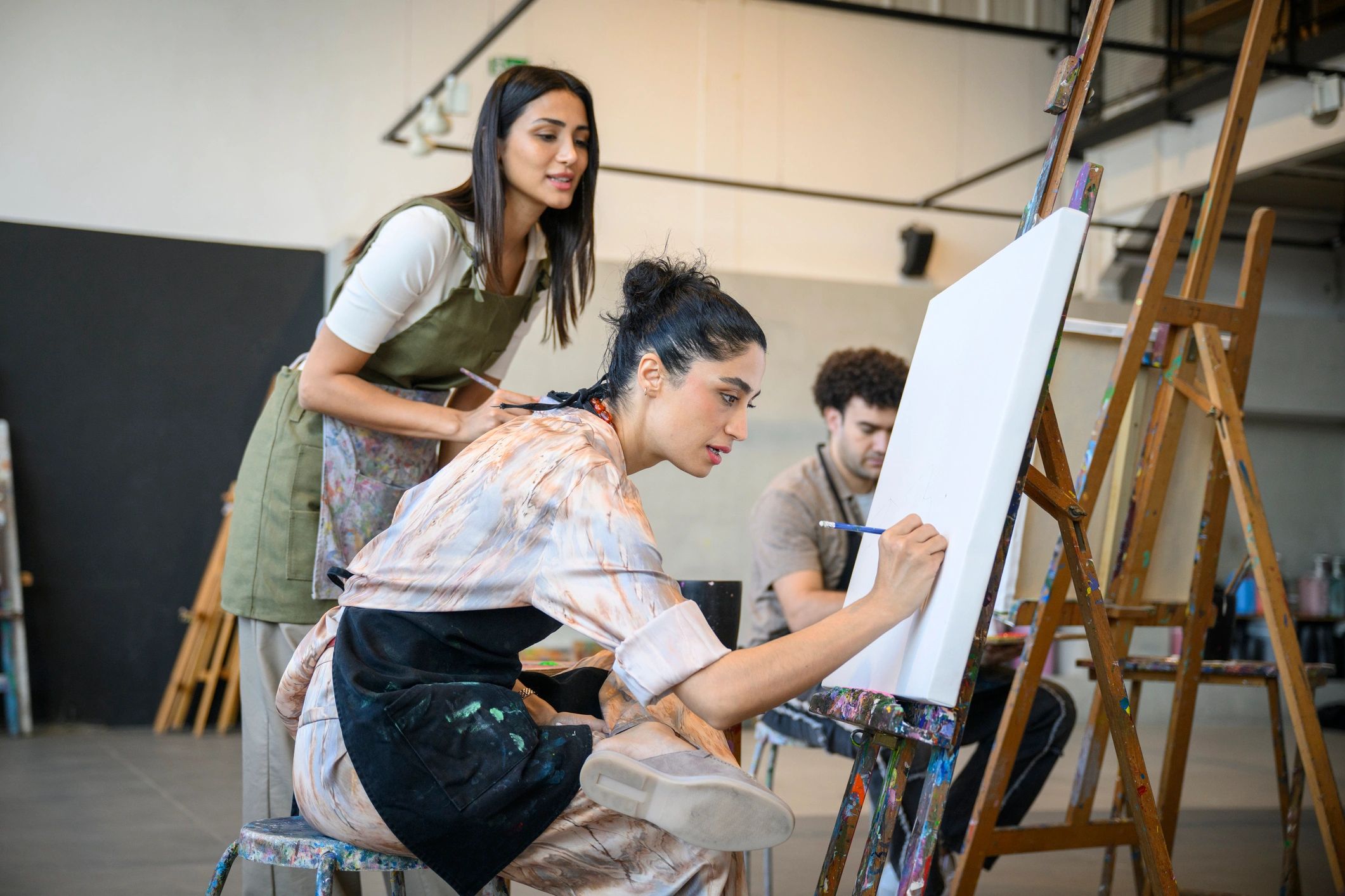 Art class instruction